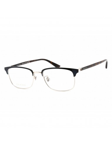 Gucci Men's Eyeglasses - Blue Havana Acetate Rectangular Full Rim Frame | GG0131O 003 Les êtres humains sont 