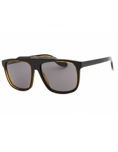 Gucci Men's Sunglasses - Black Acetate Square Full Rim Frame Grey Lens| GG1039S 001 hantent personnes