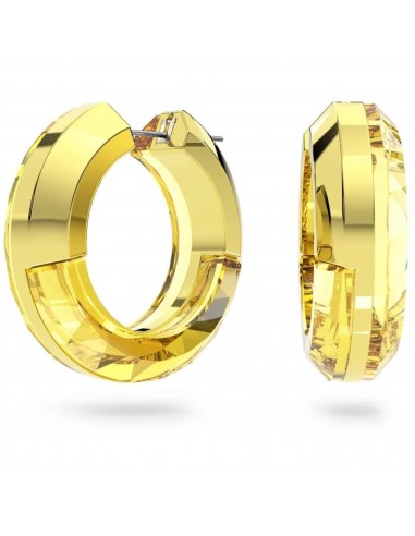 Swarovski Women's Hoop Earrings - Lucent Yellow Gold Aluminum, Crystals | 5633435 vente chaude votre 