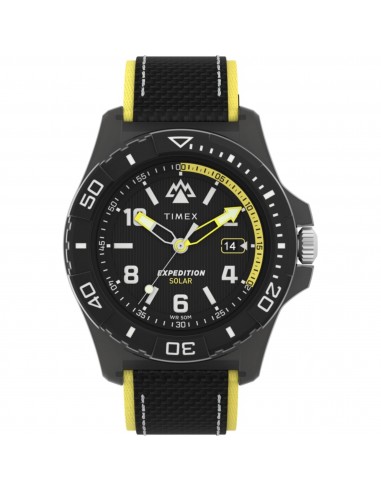 Timex Men's Watch - Expedition Rotating Bezel Black and Yellow Strap | TW2V66200JR vous aussi creer 