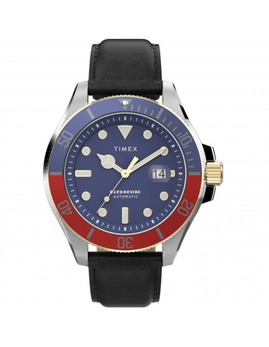 Timex Men's Automatic Watch - Harborside Coast Blue Dial Black Strap | TW2V72200VQ à prix réduit toute l'année