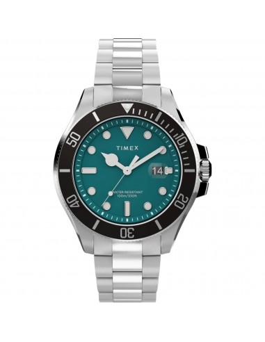 Timex Men's Watch - Harborside Coast Green Dial Silver Tone Bracelet | TW2V91900VQ Voir les baskets