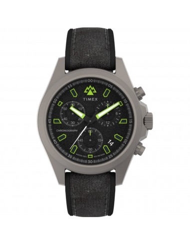 Timex Men's Watch - Expedition Field Chronograph Black Fabric Strap | TW2V96300JR brillant des détails fins