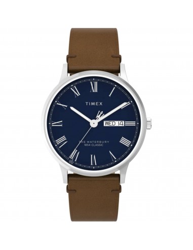 Timex Men's Watch - Waterbury Classic Blue Dial Brown Leather Strap | TW2W14900VQ Amélioration de cerveau avec