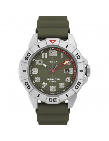 Timex Men's Watch - Expedition North Ridge Green Dial Silicone Strap | TW2V40700JR offre 