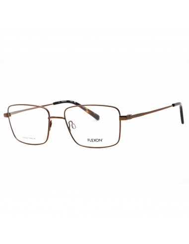 Flexon Men's Eyeglasses - Dark Brown Rectangular Full Rim Frame | FLEXON H6058 205 de votre