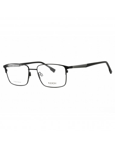 Flexon Men's Eyeglasses - Matte Black Rectangular Full Rim Frame | FLEXON E1126 002 offre 