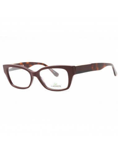 Lacoste Women's Eyeglasses - Dark Red Injected Propionate Cat Eye Frame | L2907 603 Faites des économies