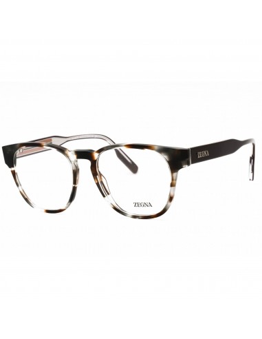 Ermenegildo Zegna Men's Eyeglasses - Grey/Other Square Acetate Frame | EZ5261 020 en ligne