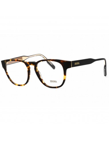 Ermenegildo Zegna Men's Eyeglasses - Red Havana Square Acetate Frame | EZ5261 054 de France