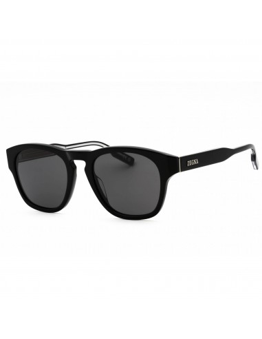 Ermenegildo Zegna Men's Sunglasses - Shiny Black Square Plastic Frame | EZ0221 01A la colonne vertébrale