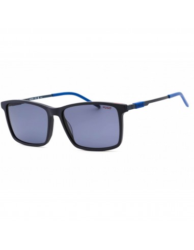 Hugo Men's Sunglasses - Matte Blue Rectangular Plastic Frame | HG 1099/S 0FLL KU pas chere