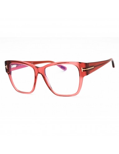 Tom Ford Women's Eyeglasses - Shiny Pink Cat Eye Acetate Full Rim Frame | FT5745-B 072 la chaussure