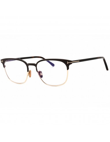 Tom Ford Men's Eyeglasses - Matte Dark Brown Square Metal Frame | FT5799-B 049 plus qu'un jeu 