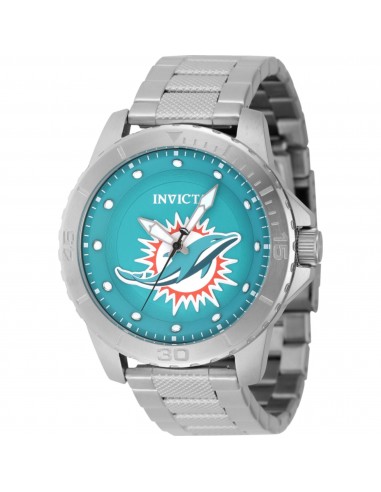 Invicta Men's Watch - NFL Miami Dolphins Light Blue Dial Silver Tone Bracelet | 48087 Vous souhaitez 