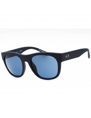 Armani Exchange Unisex Sunglasses - Matte Blue Pillow Full Rim | 0AX4128SU 812380 Pour