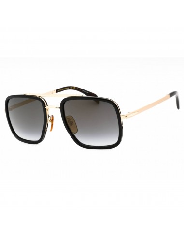 David Beckham Men's Sunglasses - Gold Black Navigator Full Rim | DB 7002/S 0RHL FQ pas cheres