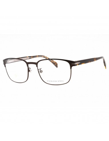 David Beckham Men's Eyeglasses - Brown Matte Ruthenium Full Rim | DB 1066 005N 00 sur le site 