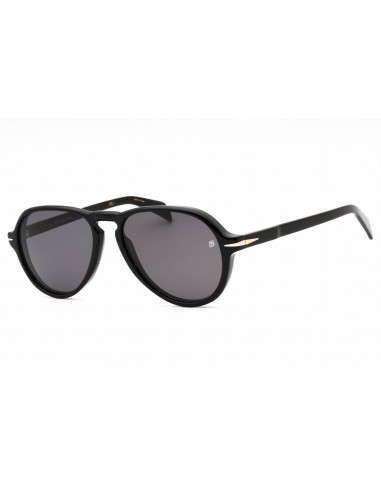 David Beckham Men's Sunglasses - Black Plastic Aviator Full Rim Frame | DB 7079/S 807 destockage