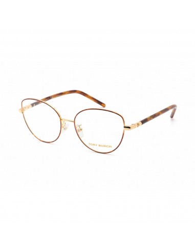 Tory Burch Women's Eyeglasses - Shiny Gold Metal Cat Eye Full Rim Frame | TY1073 3309 Dans la société mordern