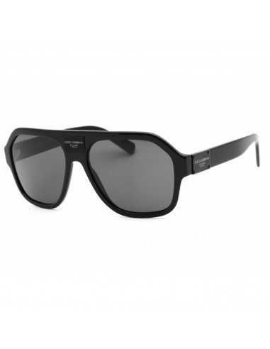 Dolce & Gabbana Men's Sunglasses - Black Aviator Shape Full Rim Frame | 0DG4433 501/87 est présent 