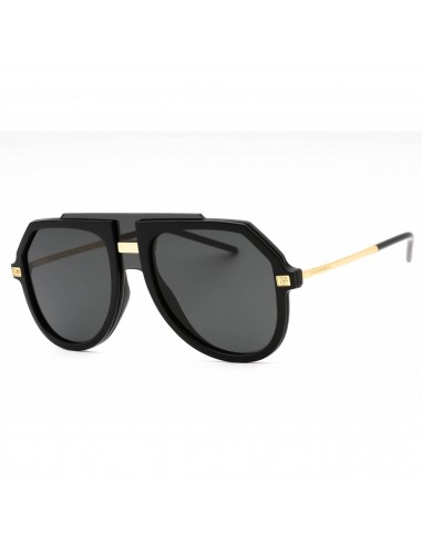 Dolce & Gabbana Men's Sunglasses - Black Aviator Shape Full Rim Frame | 0DG6195 501/87 pas cher chine