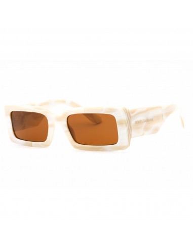 Dolce & Gabbana Women's Sunglasses - Sand Brown White Marble Frame | 0DG4416 343173 Fin de série