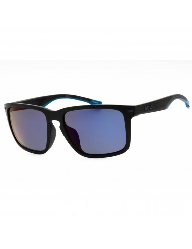 Hugo Boss Men's Sunglasses - Matte Grey Blue Full Rim Frame | BOSS 1542/F/S 08HT 4J l'achat 