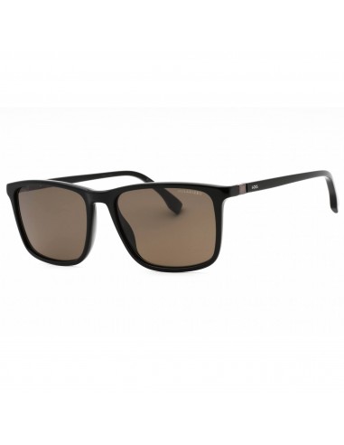 Hugo Boss Men's Sunglasses - Black Rectangular Full Rim Frame | BOSS 1434/S 0807 SP pas chere