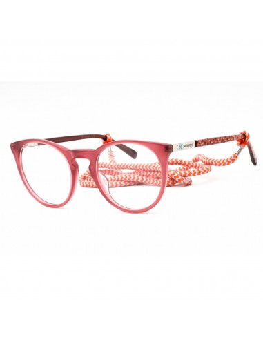 M Missoni Women's Eyeglasses - Mauve Plastic Round Full Rim Frame | MMI 0050 0G3I 00 en ligne