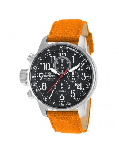 Invicta 11520 Men's I Force Lefty Black Dial Orange Canvas and Leather Strap Chronograph Stainless Steel Watch france