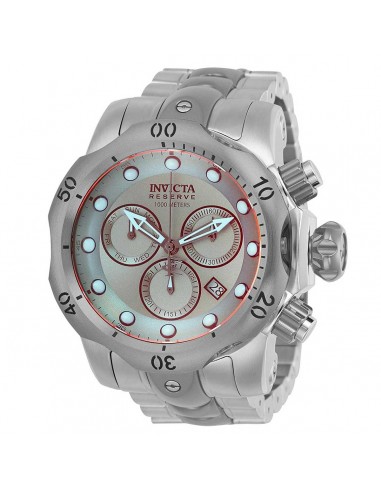 Invicta 25043 Men's Venom Reserve Grey Dial Chronograph Two Tone Steel Bracelet Dive Watch de technologie