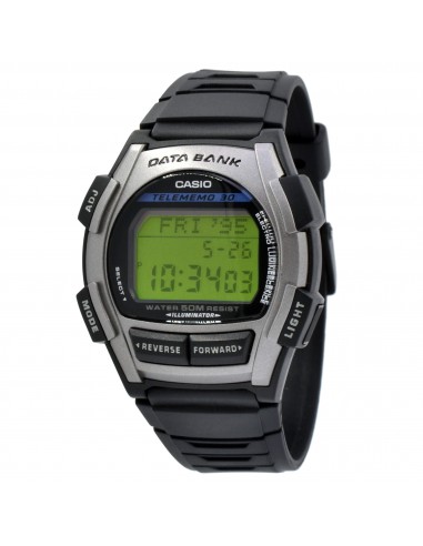 Casio Silver Resin Case Black Band Watch | DB-35H-1A plus qu'un jeu 