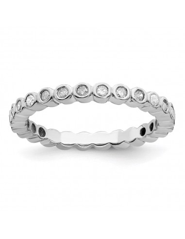 Sterling Silver Stackable Expressions Diamond Ring | QSK332 Livraison rapide