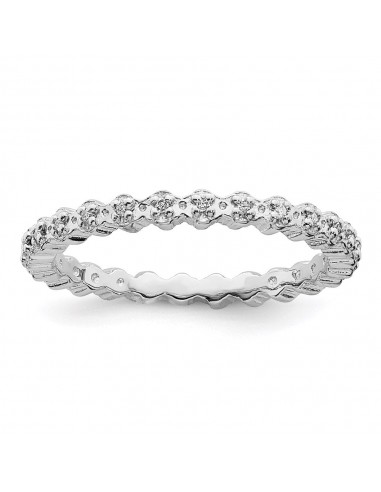 Sterling Silver Stackable Expressions Diamond Ring | QSK349 en ligne des produits 