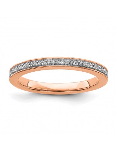 14k Rose Gold Stackable Expressions Diamond Ring | SK2105 meilleur choix