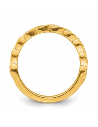 14k Stackable Expressions Diamond Twist Ring | SK2106 chez Cornerstreet bien 