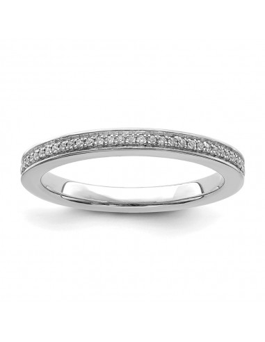 14k White Gold Stackable Expressions Diamond Ring | SK2104 pas chere