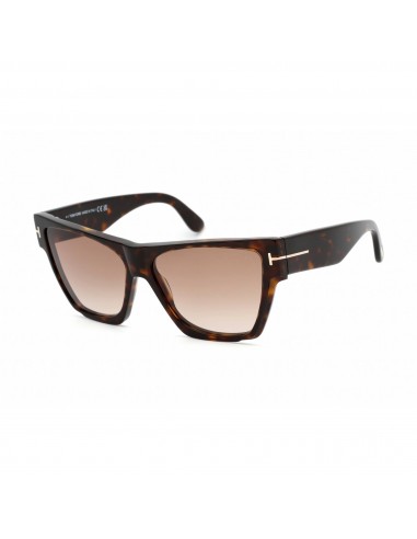 Tom Ford Women's Sunglasses - Dark Havana Cat Eye Shape Full Rim Frame | FT0942 52K 2 - 3 jours ouvrés.