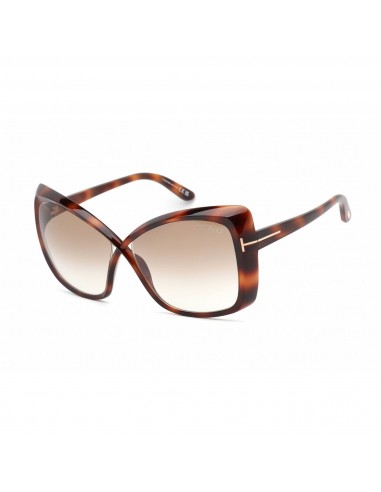 Tom Ford Women's Sunglasses - Blonde Havana Plastic Butterfly Shape Frame | FT0943 53F Véritable concentré