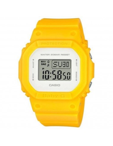 Casio Women's Watch - Baby-G World Time Digital Dial Yellow Resin Strap | BGD560CU-9 l'achat 