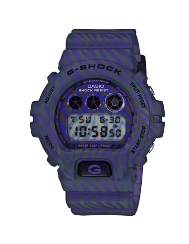 Casio Men's Watch - G-Shock Purple and Grey Digital Dial Chronograph | DW6900ZB-2 la livraison gratuite