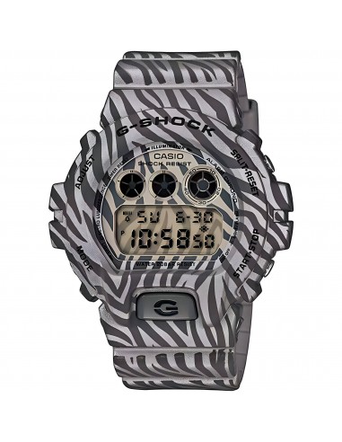 Casio Men's Watch - G-Shock Grey Digital Dial Resin Strap Chronograph | DW6900ZB-8 En savoir plus