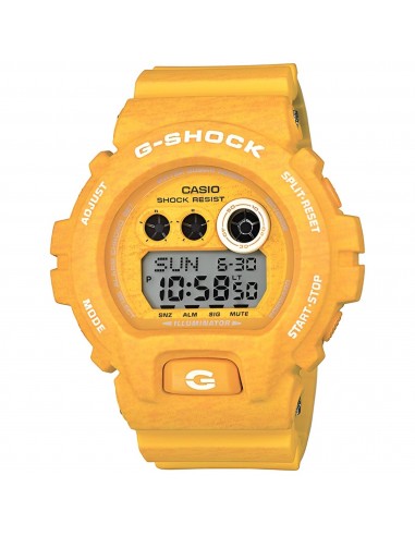 Casio Men's Watch - G-Shock World Time Digital Dial Yellow Resin Strap | GDX6900HT-9 de la marque