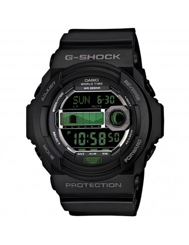 Casio Men's Watch - G-Shock World Time Black Digital Dial Resin Strap | GLX150CI-1 en linge