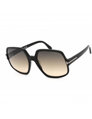 Tom Ford Women's Sunglasses - Shiny Black Plastic Oversized Shape Frame | FT0992 01B plus qu'un jeu 