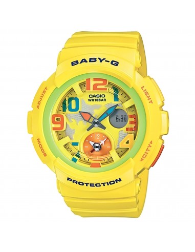 Casio Women's Watch - Baby-G Yellow and Orange Analog-Digital Dial Strap | BGA190-9B Par le système avancé 