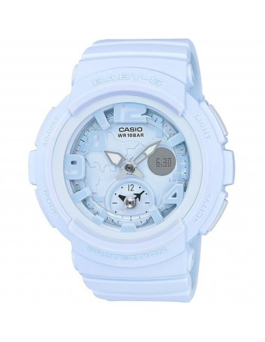 Casio Women's Watch - Baby-G Beach Traveler Sky Blue Ana-Digi Dial Strap | BGA190BC-2B Amélioration de cerveau avec