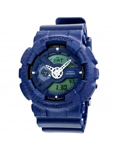 Casio Men's Watch - G-Shock Quartz Blue Resin Dial Strap Analog Digital | GA110HT-2A vous aussi creer 