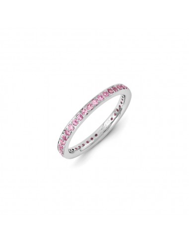 Sterling Silver Stackable Expressions Created Pink Sapphire Ring | QSK1162 Vous souhaitez 